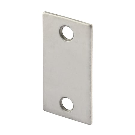 Prime-Line Steel Door Edge Hole Filler Plate, 1-1/8 in. by 2-1/4 in., Stainless Finish Single Pack U 10678